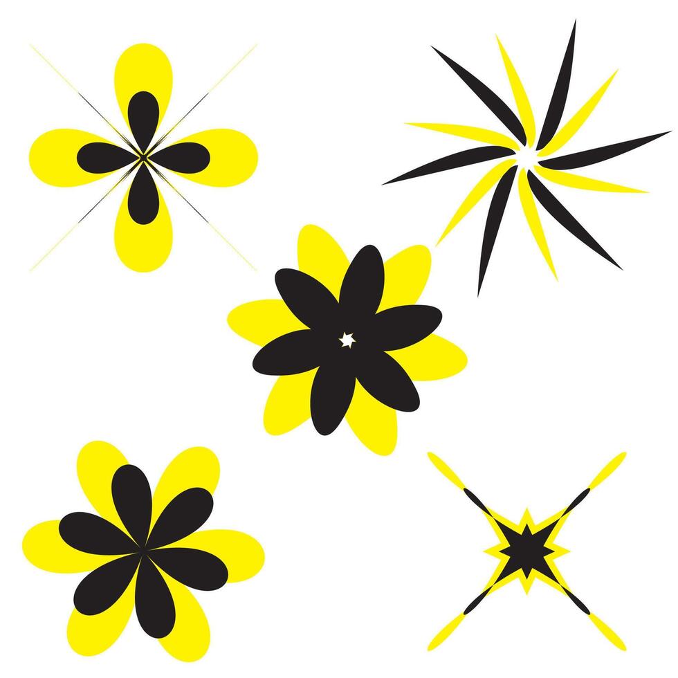 Set of different beautiful flowers on white background. Banner design vector