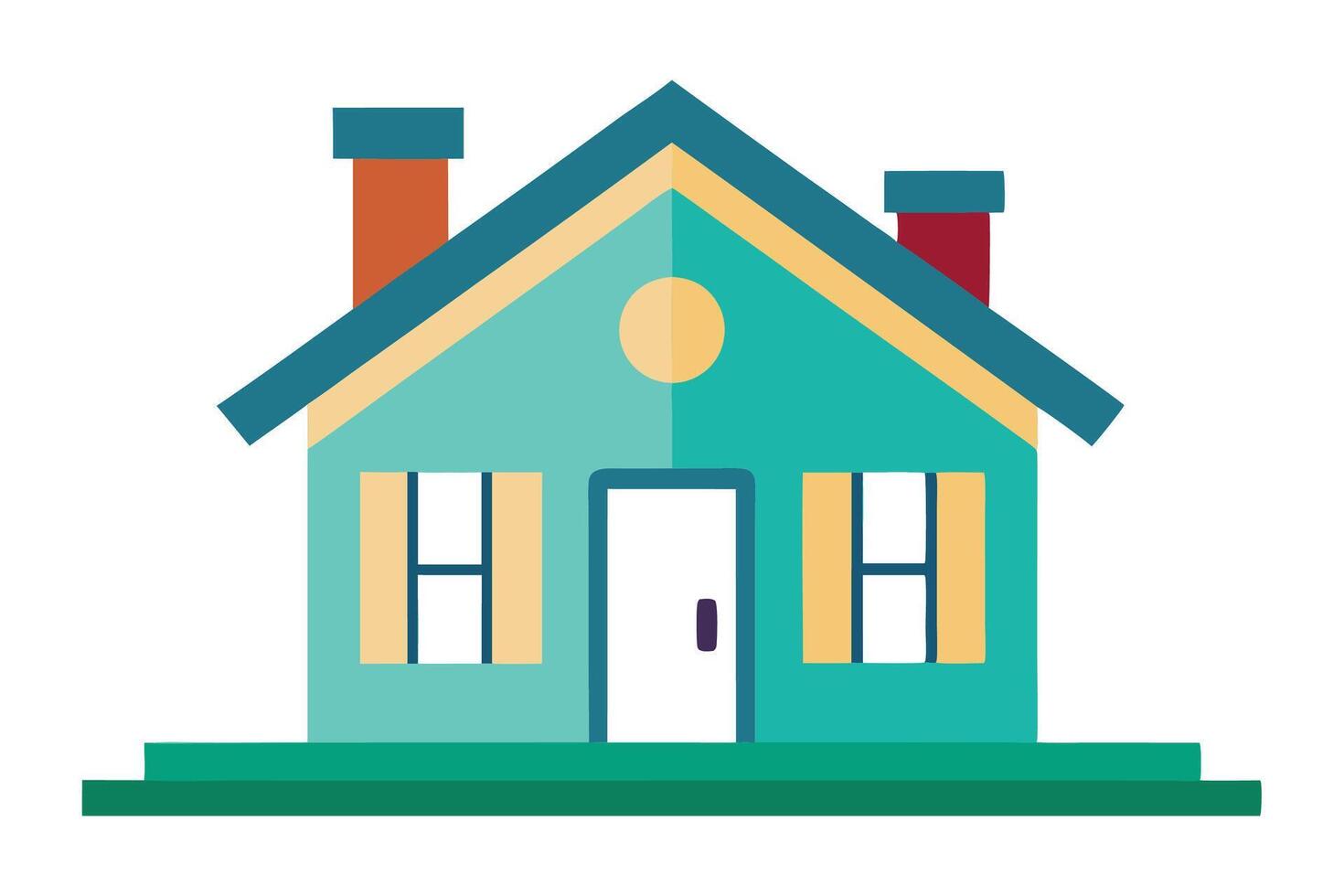 Clean and simple house icon vector
