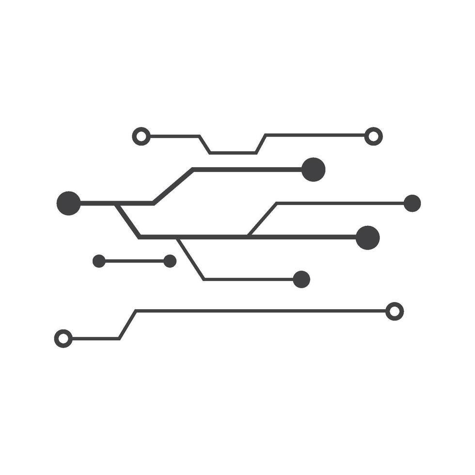 A circuit board with a few lines on it vector