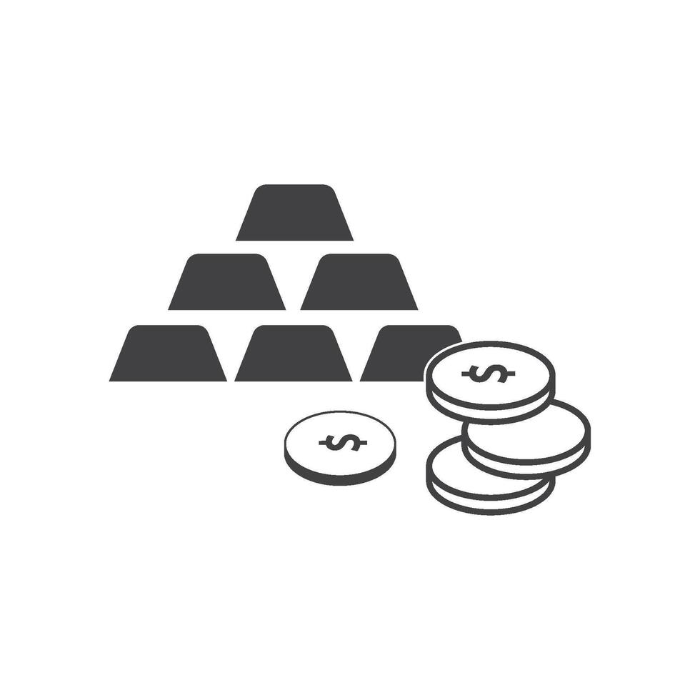 Currency logo icon vector