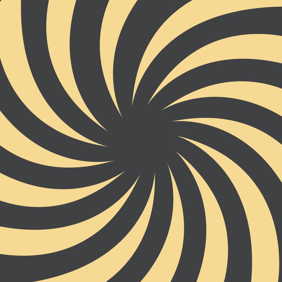 A black and yellow spiral pattern vector