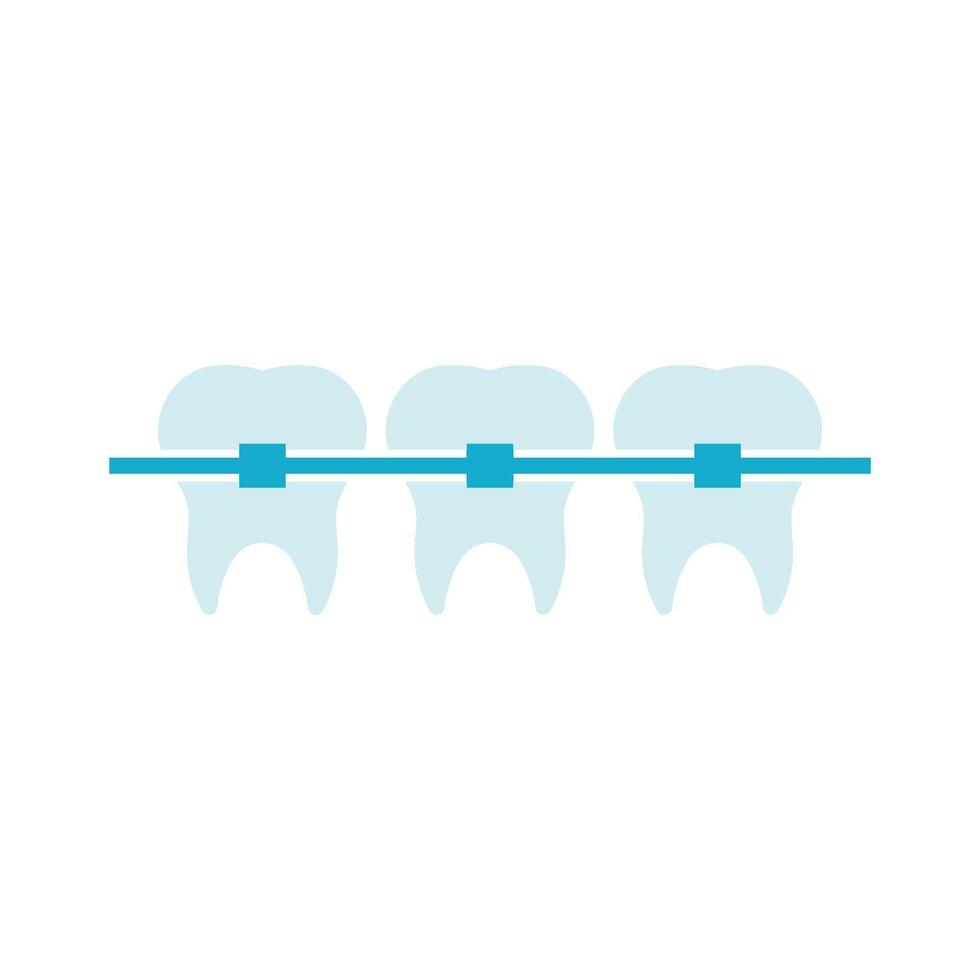 A toothbrush is on a chain with blue toothpaste vector