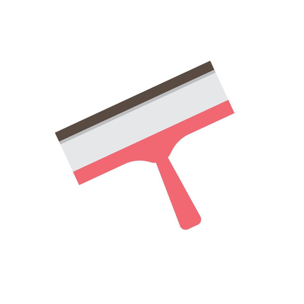 A pink and white paint brush icon on a white background vector