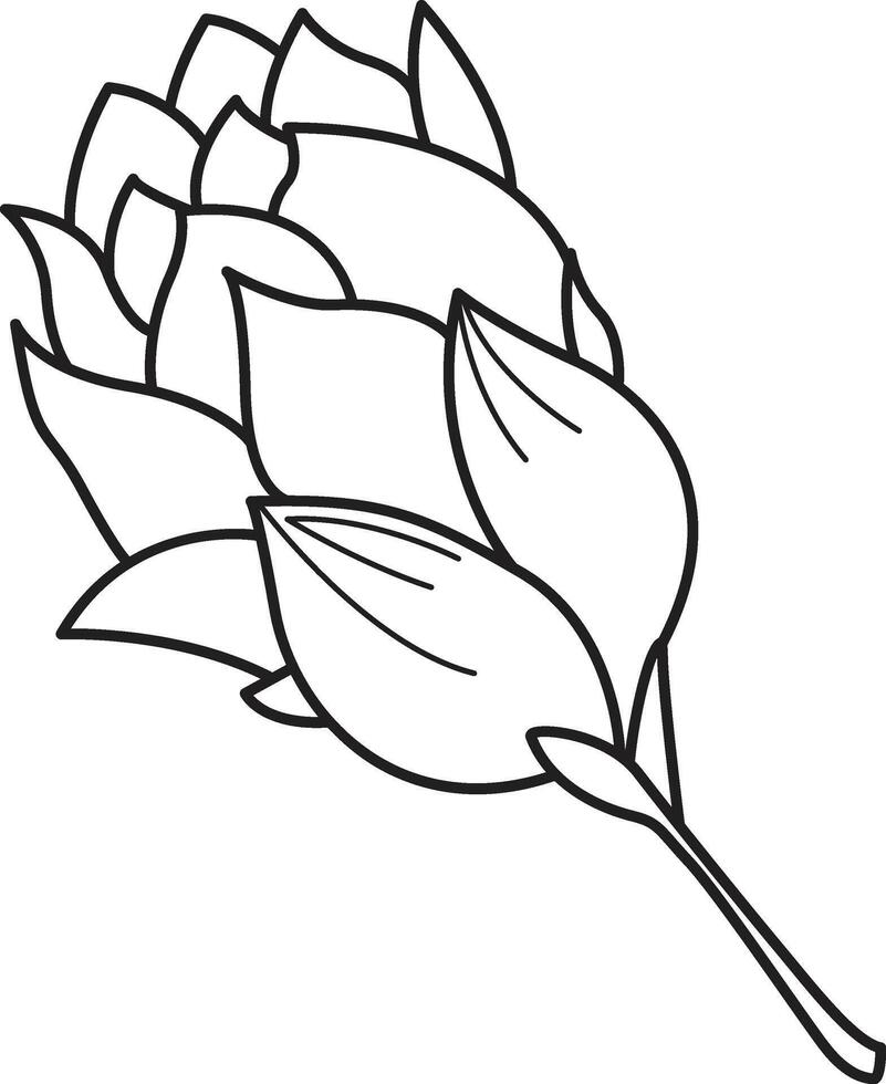 Flower drawing clip art vector