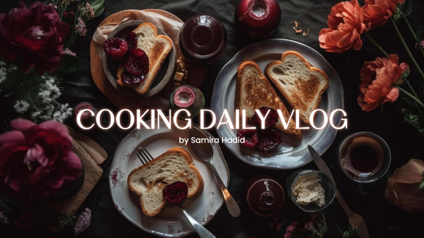 White Aesthetic Modern Cooking Page Facebook Cover template
