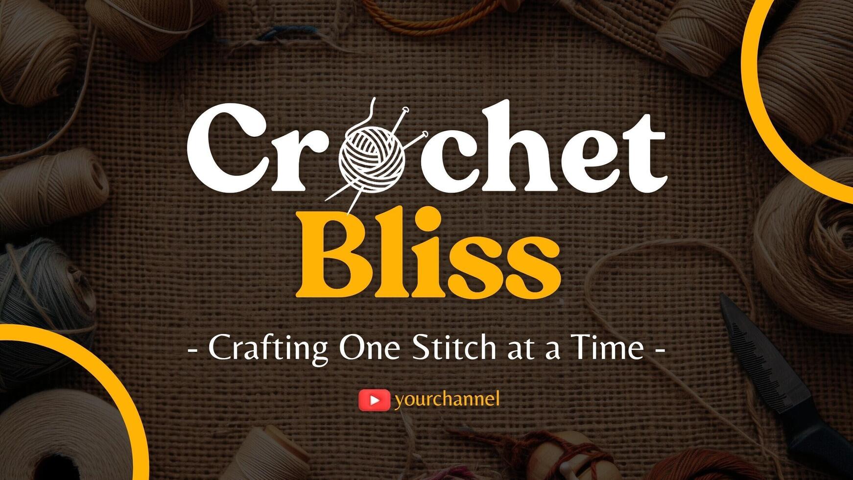 Crochet Craft Youtube Banner template