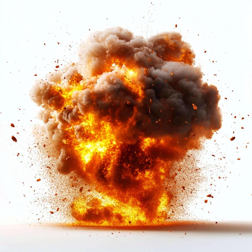 Realistic burning fire flames, Burning hot sparks realistic fire flame photo