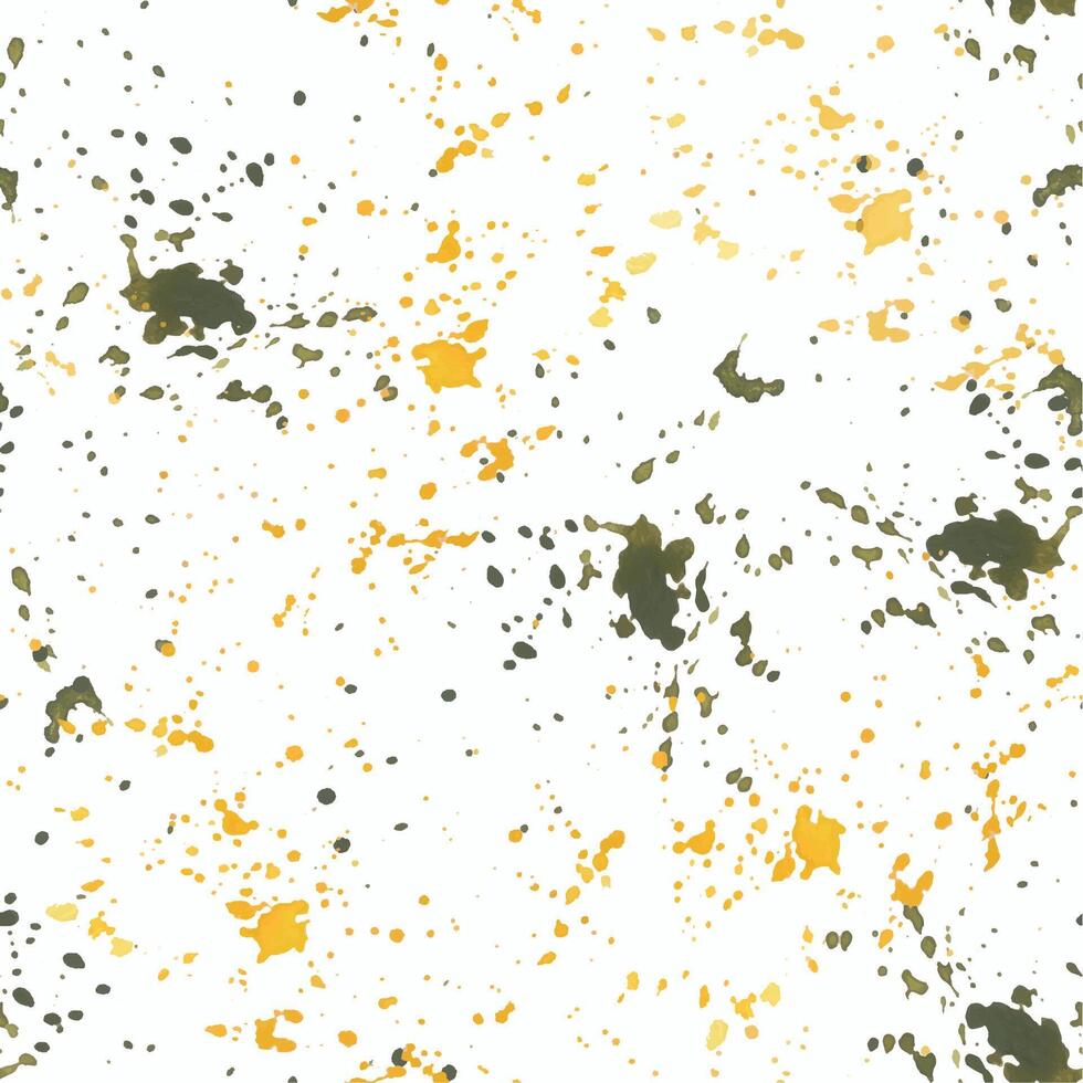 Seamless watercolor pattern. Blots and watercolor spots of yellow and green colors hand-drawn with watercolor. Suitable for printing on fabric, paper, for design and scrapbooking vector
