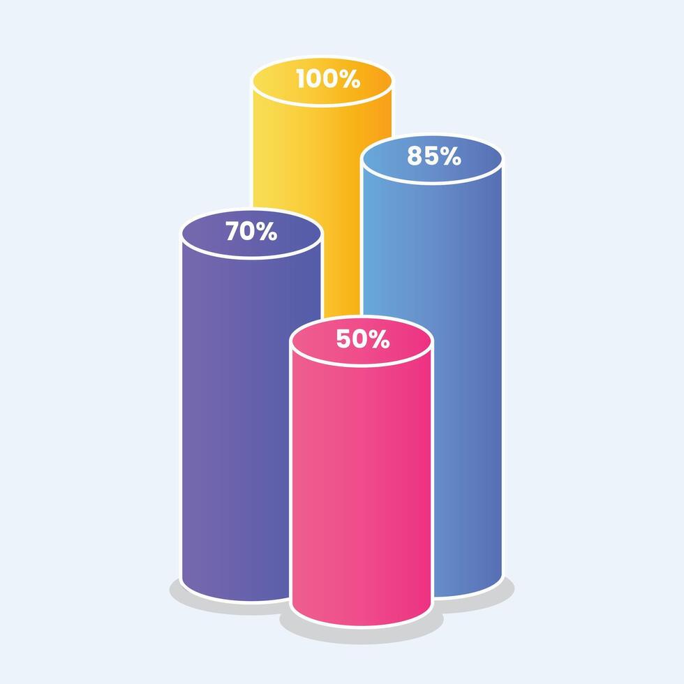 Flat design of infographic business template vector