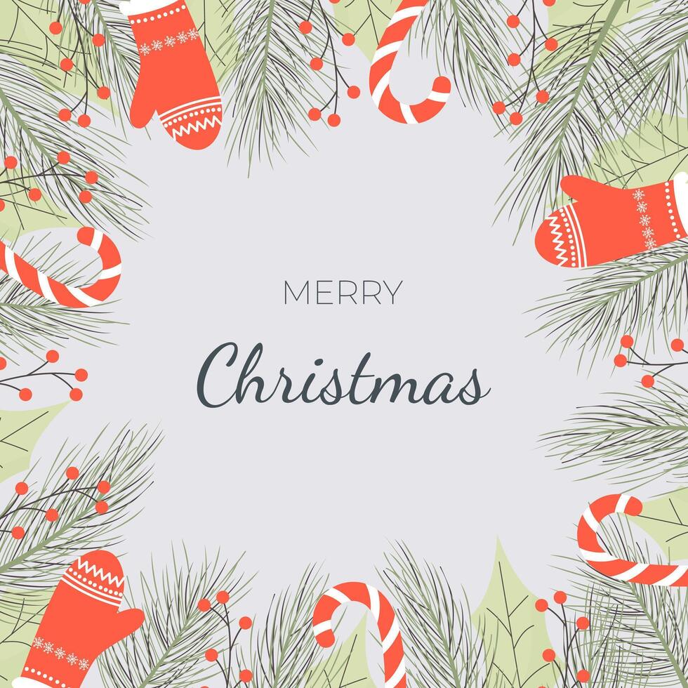 christmas border frame vector