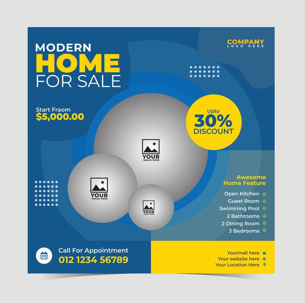 Corporate brochure template vector