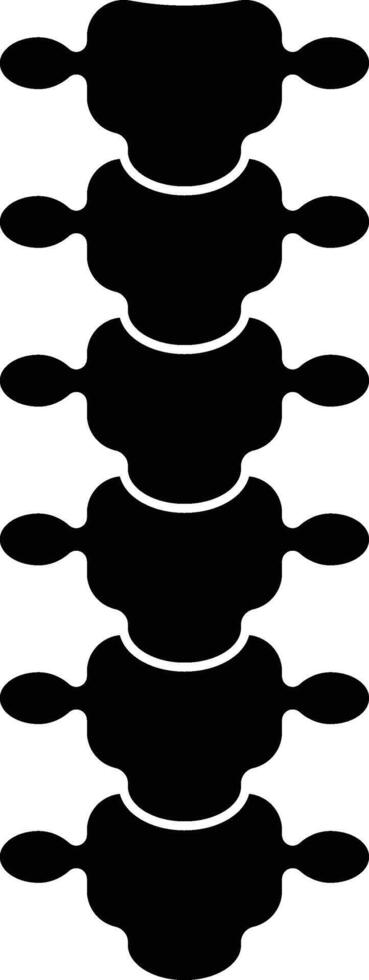 Human Spine, Spinal Code Backbone Icon vector