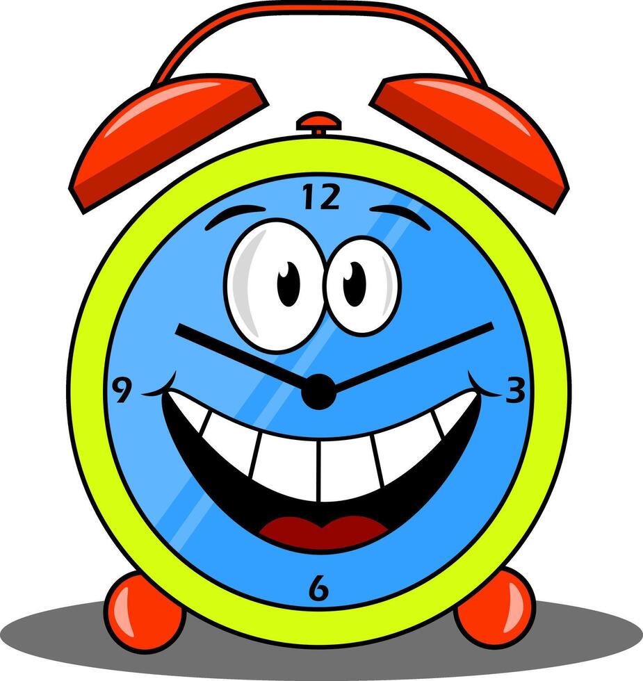 Alarm Illustration Animation Style vector