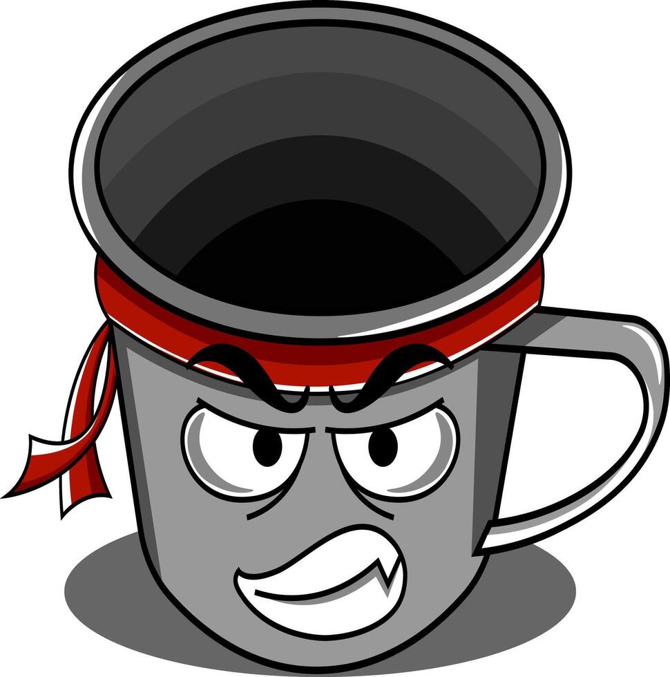Angry Mug Illustration vector