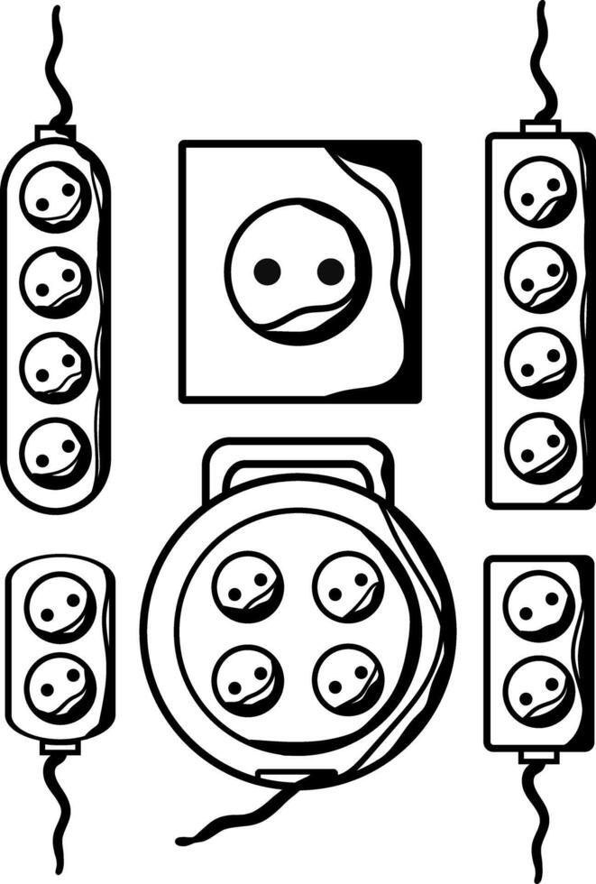 Electric Socket Plugins vector