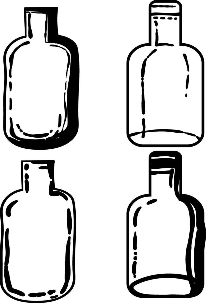 Bottle Glass Icon Asset Illustration vector
