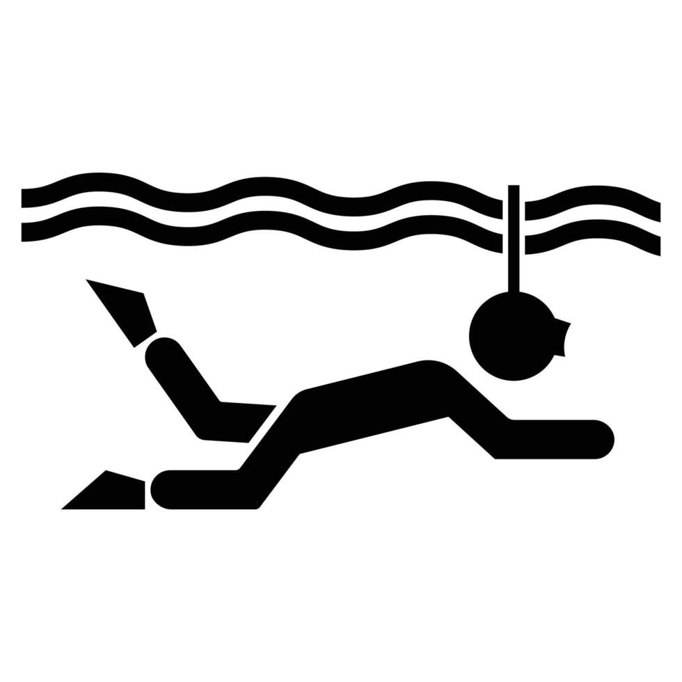 Swimming Icon for Fitness and Activities vector