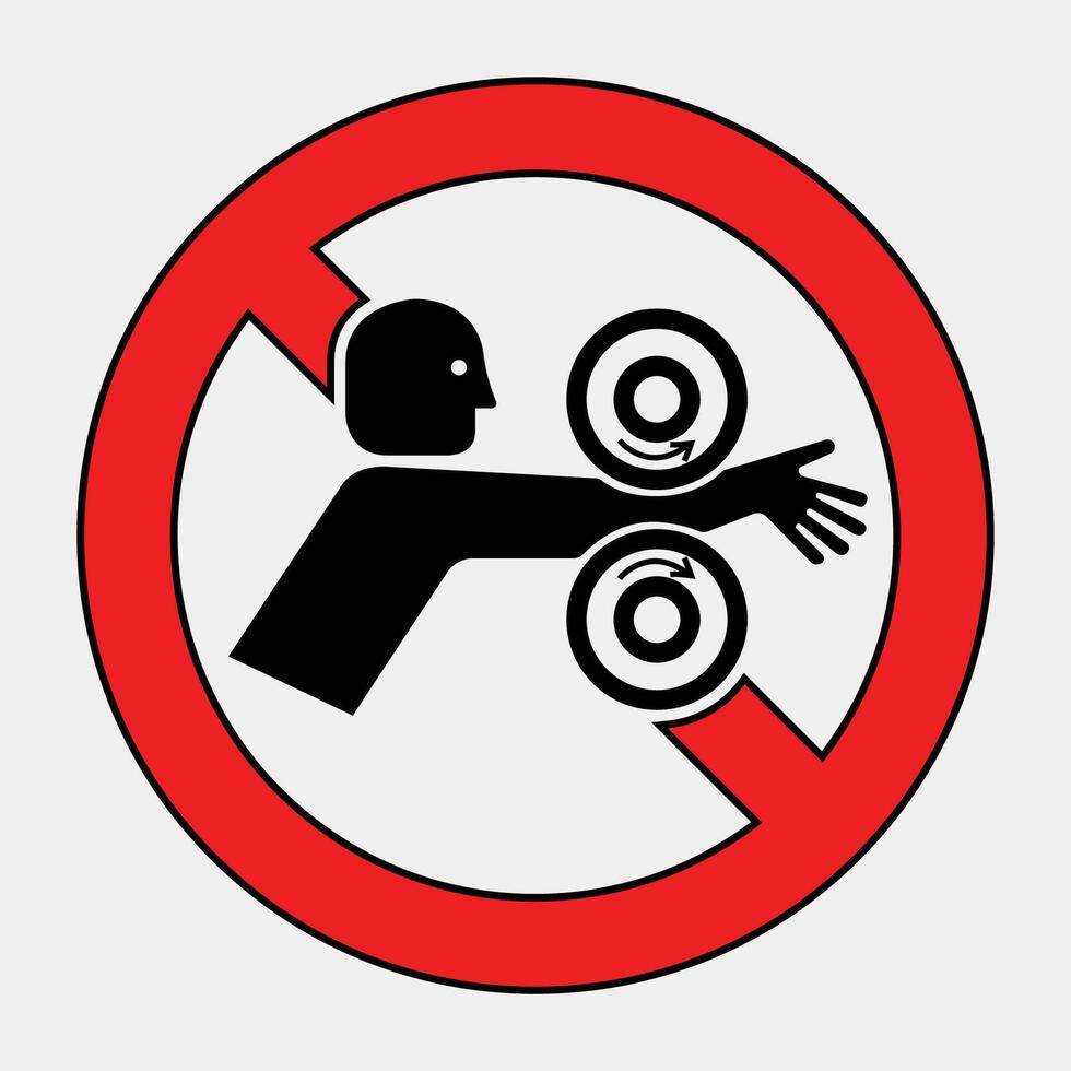 No Lifting Signs for Safety in Work Environments vector