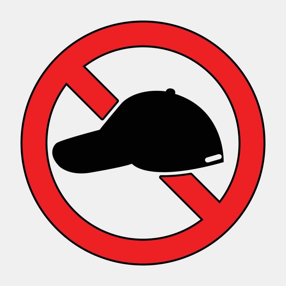 No Cap Symbol Design for Awareness Campaigns vector