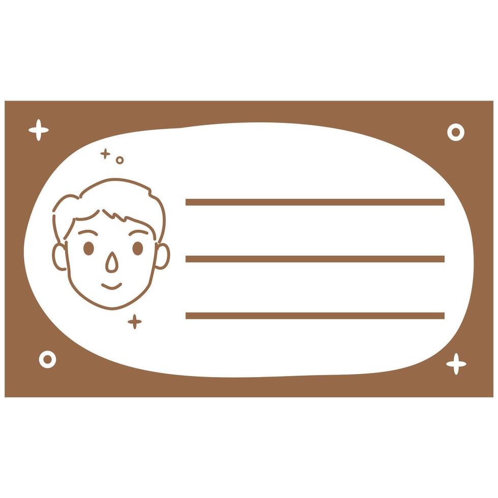 back to school Identity Label Name Tag vector