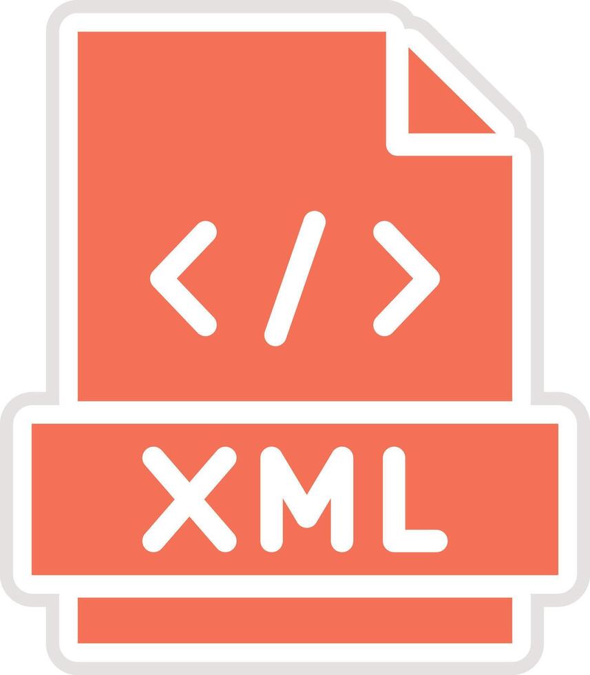 Xml Icon Design Illustration vector