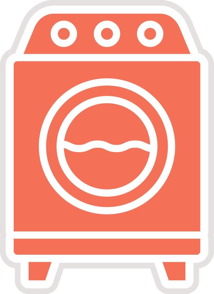Washing machine Icon Design Illustration vector