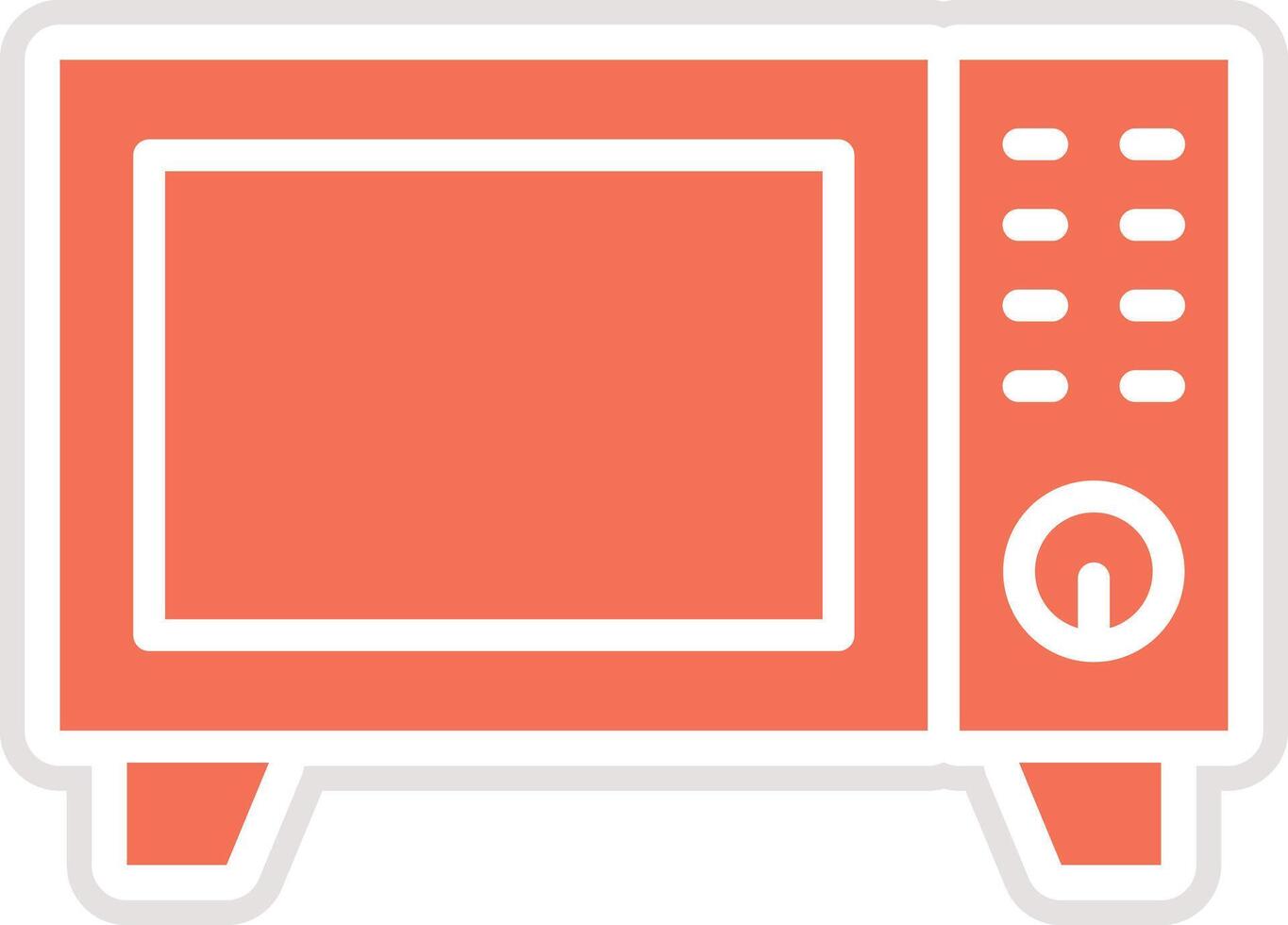 Microwave Icon Design Illustration vector