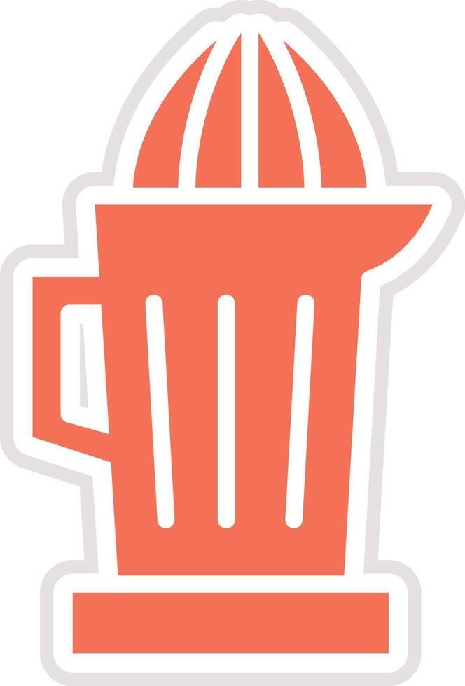 Citrus juicer Icon Design Illustration vector
