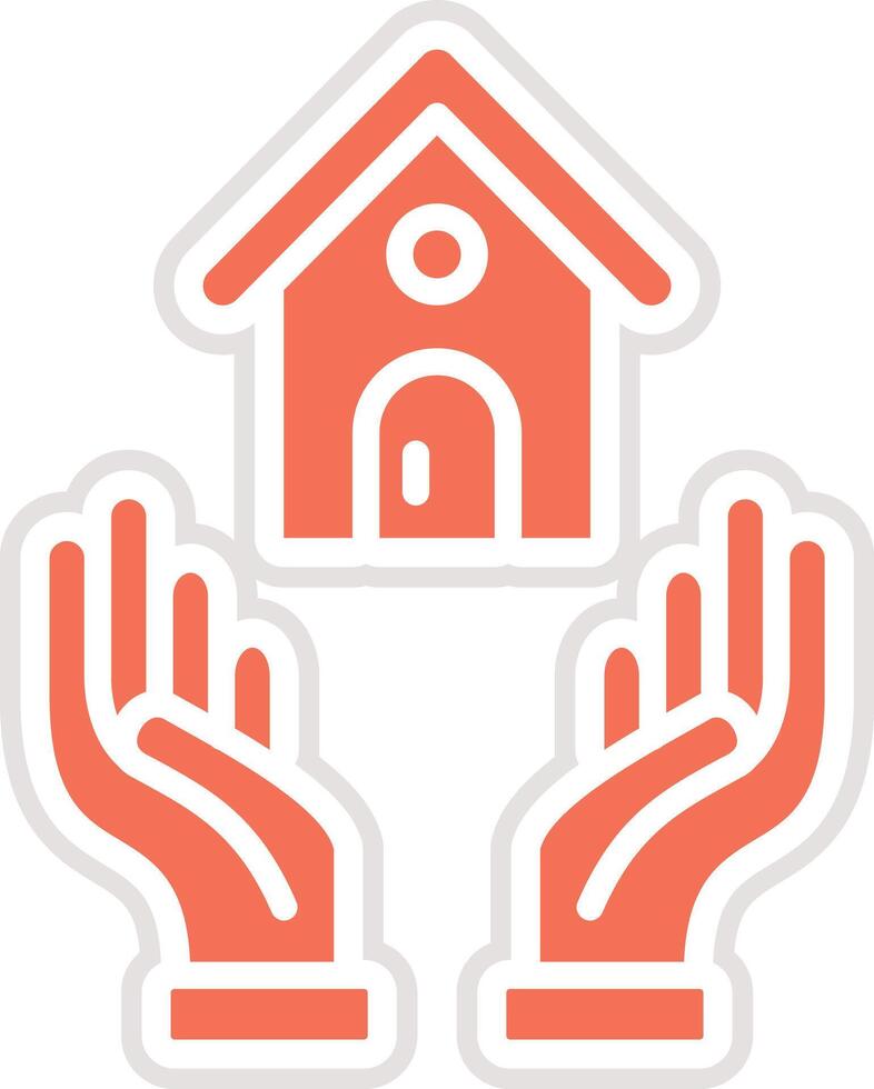 House insurance Icon Design Illustration vector