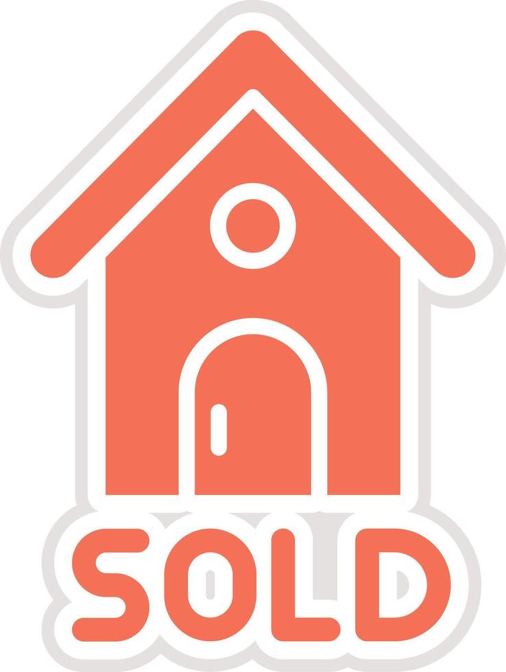 Sold Icon Design Illustration vector