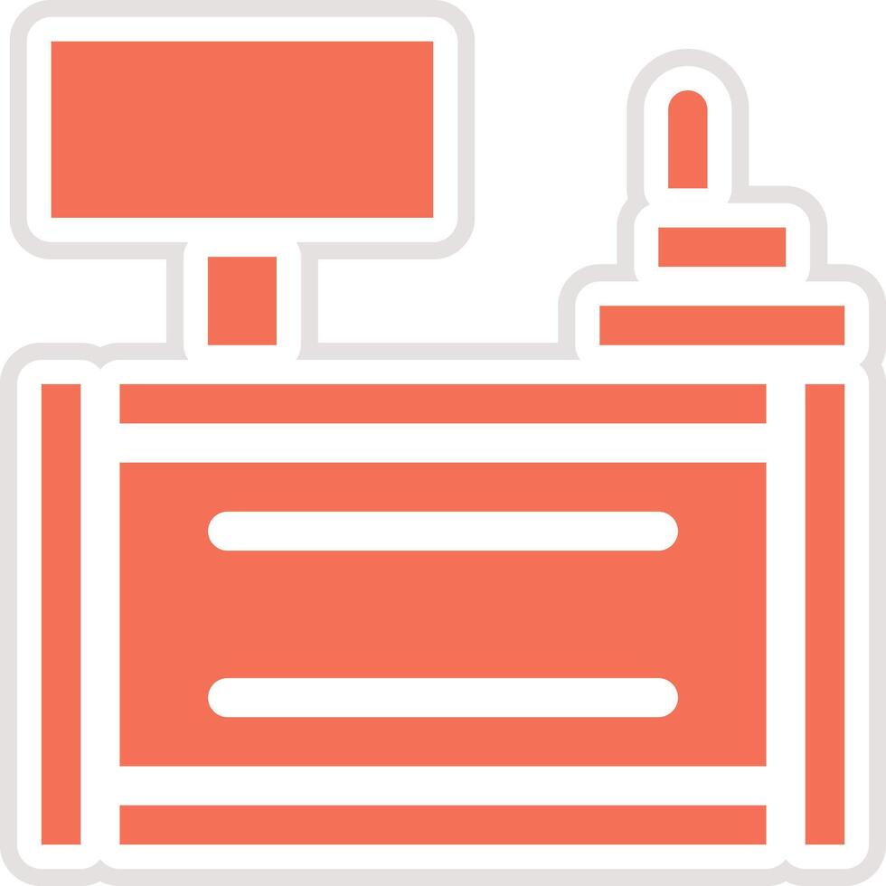 Cash Counter Icon Design Illustration vector