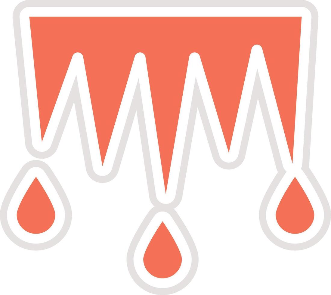 Icicles Icon Design Illustration vector