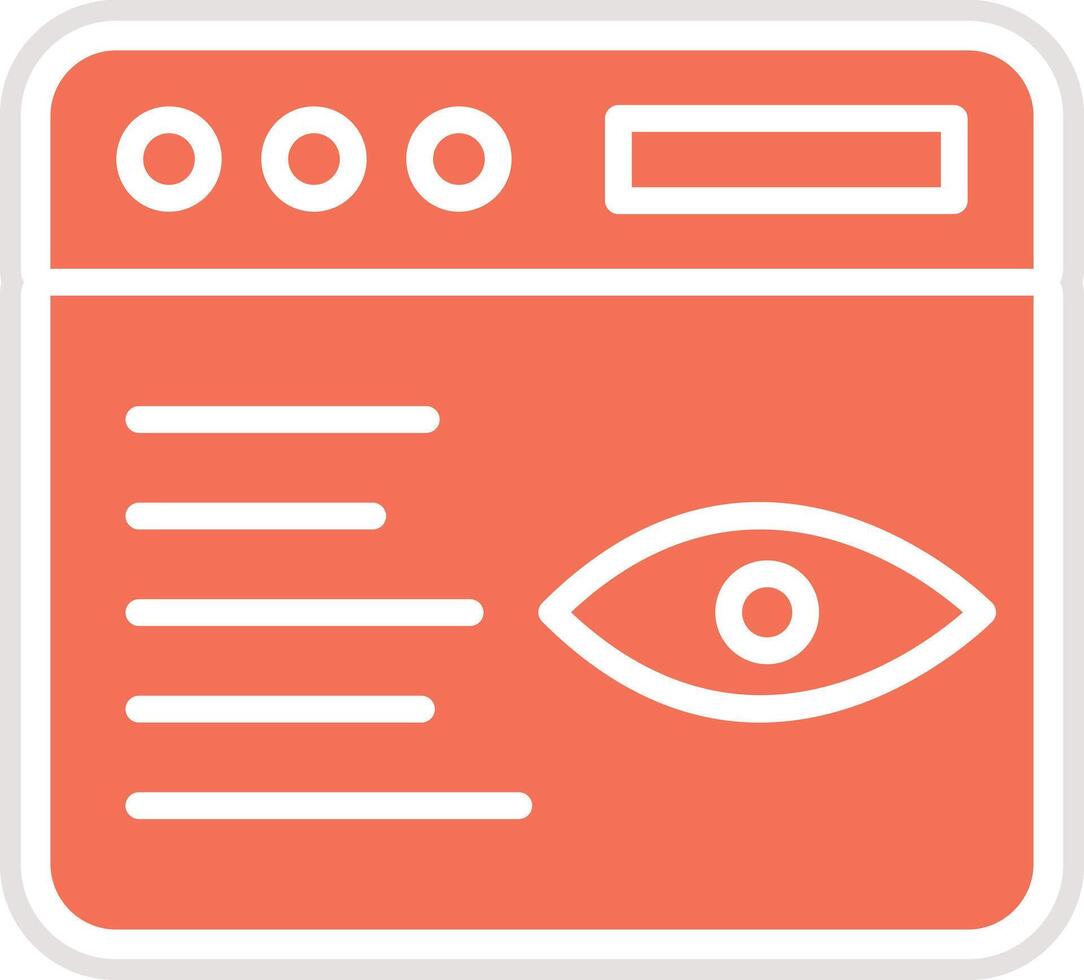 Impression Icon Design Illustration vector
