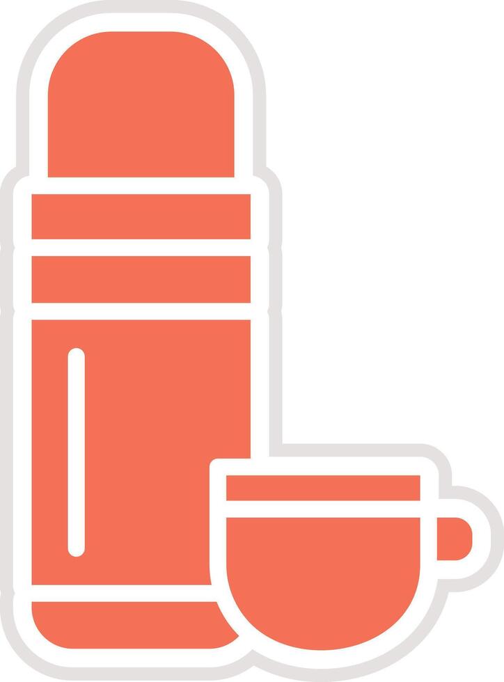 Thermos Icon Design Illustration vector