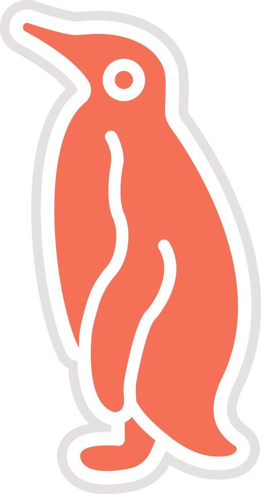 Penguin Icon Design Illustration vector