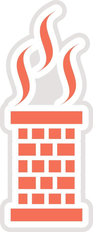 Chimney Icon Design Illustration vector