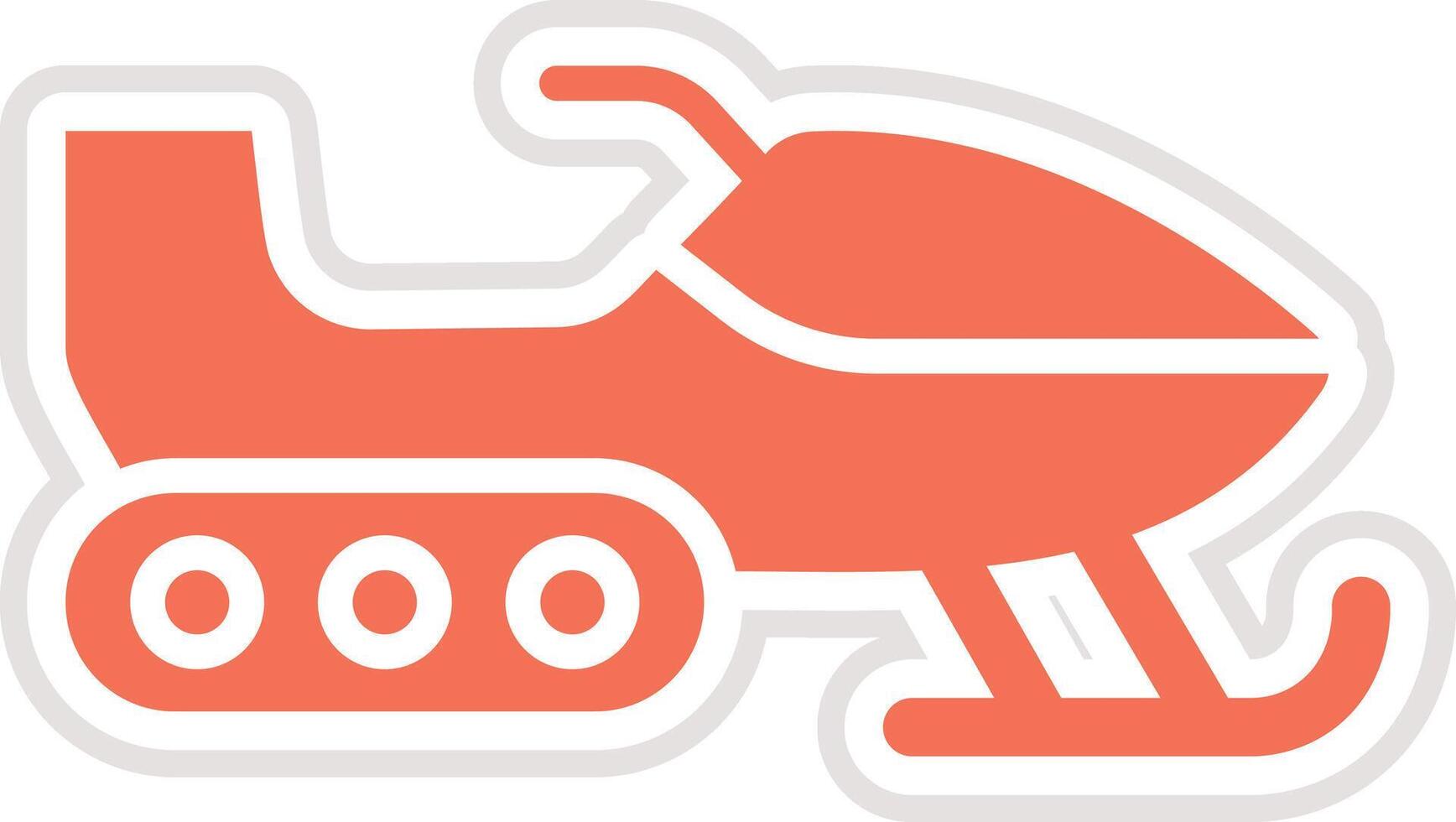 Snowmobile Icon Design Illustration vector