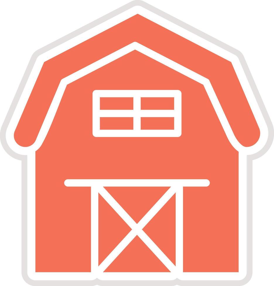 Barn Icon Design Illustration vector