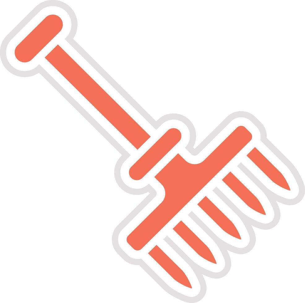 Rake Icon Design Illustration vector