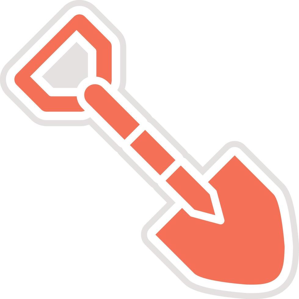 Shovel Icon Design Illustration vector