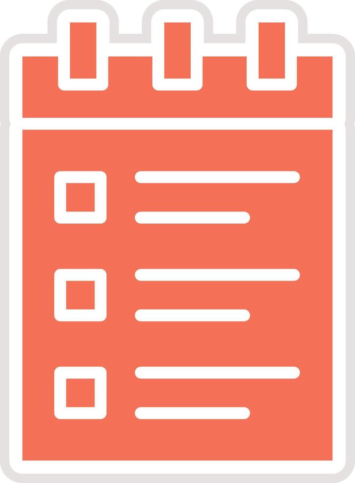Notepad Icon Design Illustration vector