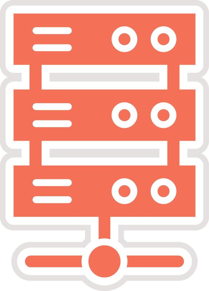 Server Icon Design Illustration vector