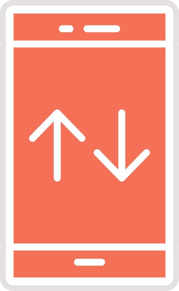 Mobile Data Icon Design Illustration vector