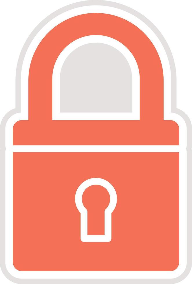 Locked Icon Design Illustration vector