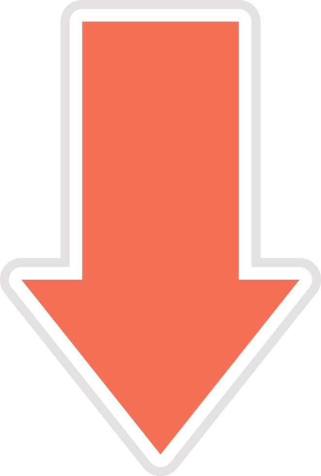 Down arrow Icon Design Illustration vector