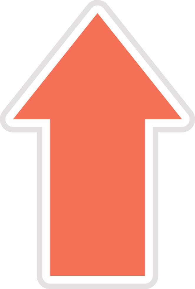 Up arrow Icon Design Illustration vector