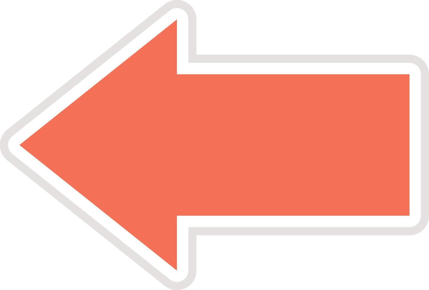 Left arrow Icon Design Illustration vector