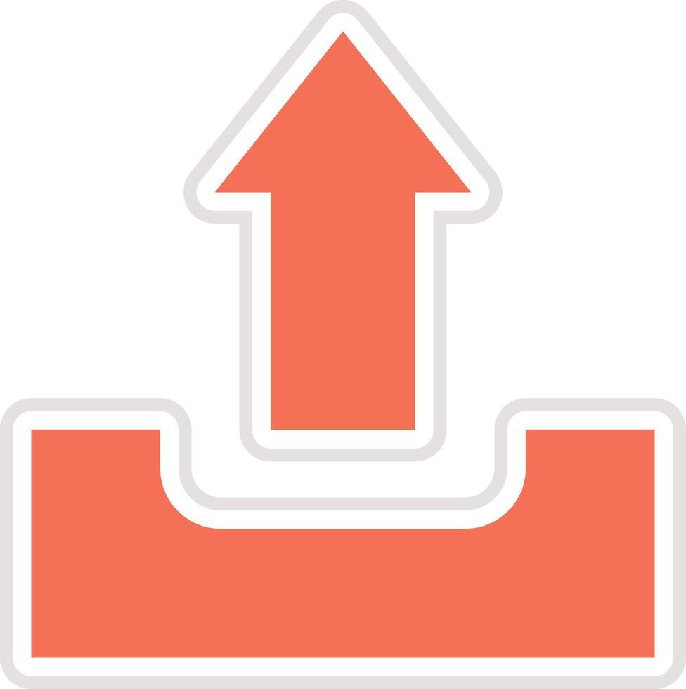 Upload Icon Design Illustration vector