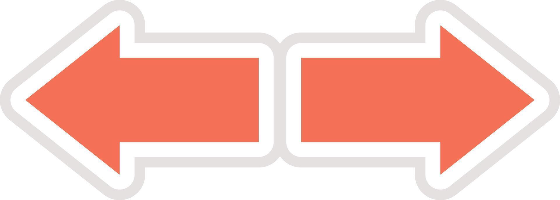 Left right Icon Design Illustration vector