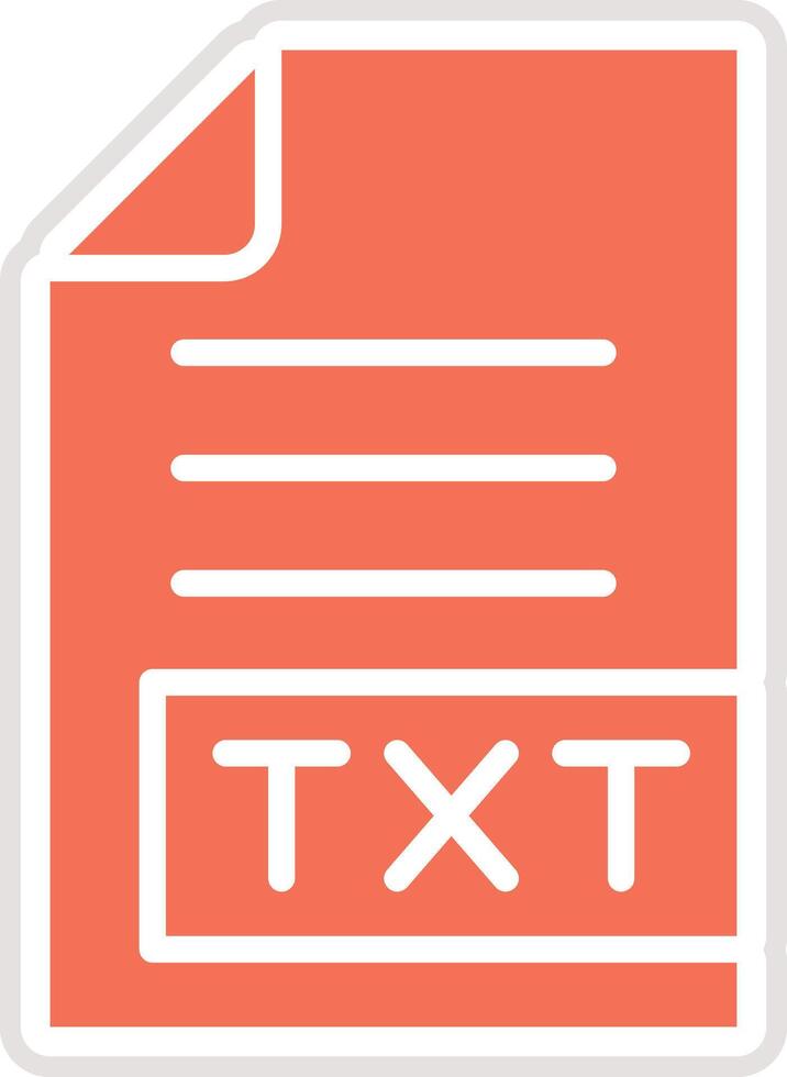 TXT Icon Design Illustration vector
